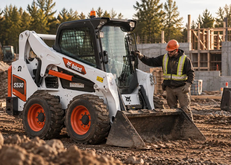 L'équipe des Équipements Daigle, spécialiste en machinerie de construction usagée, chargeuse compacte Bobcat usagée