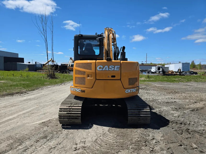 Excavatrice Case Cx75c SR 2022 – Vue arrière