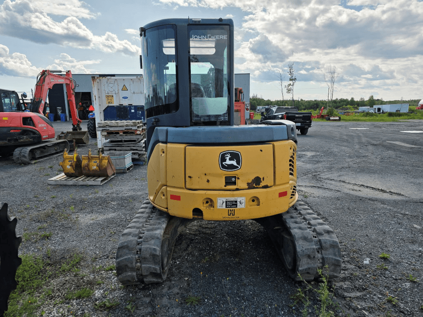 Excavatrice John Deere 50D 2007 - Vue arrière