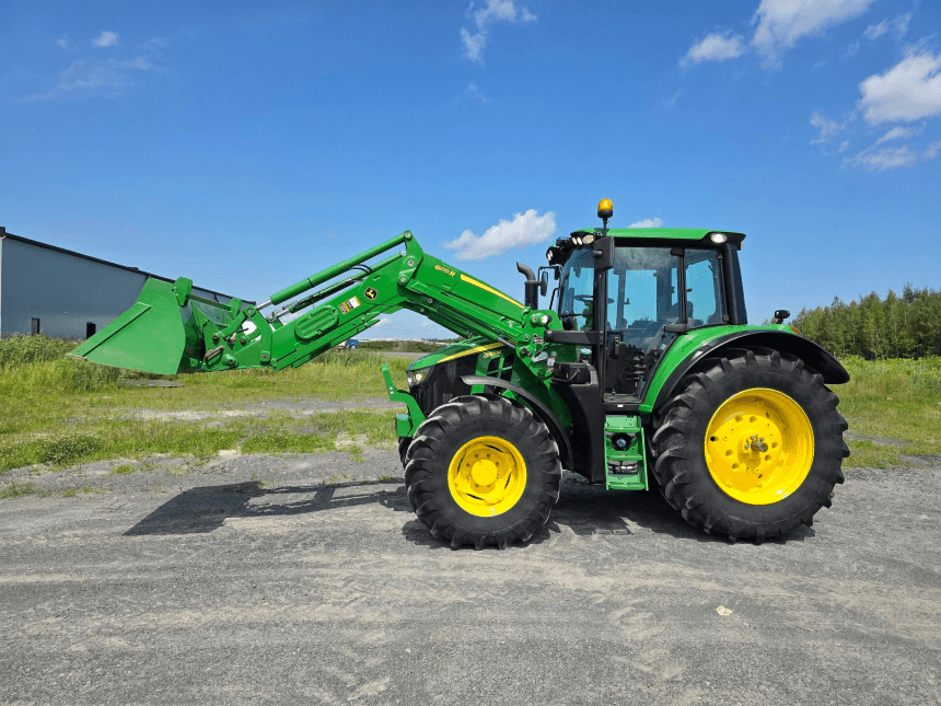 2022 John Deere 6110M Tractor – Side view with loader