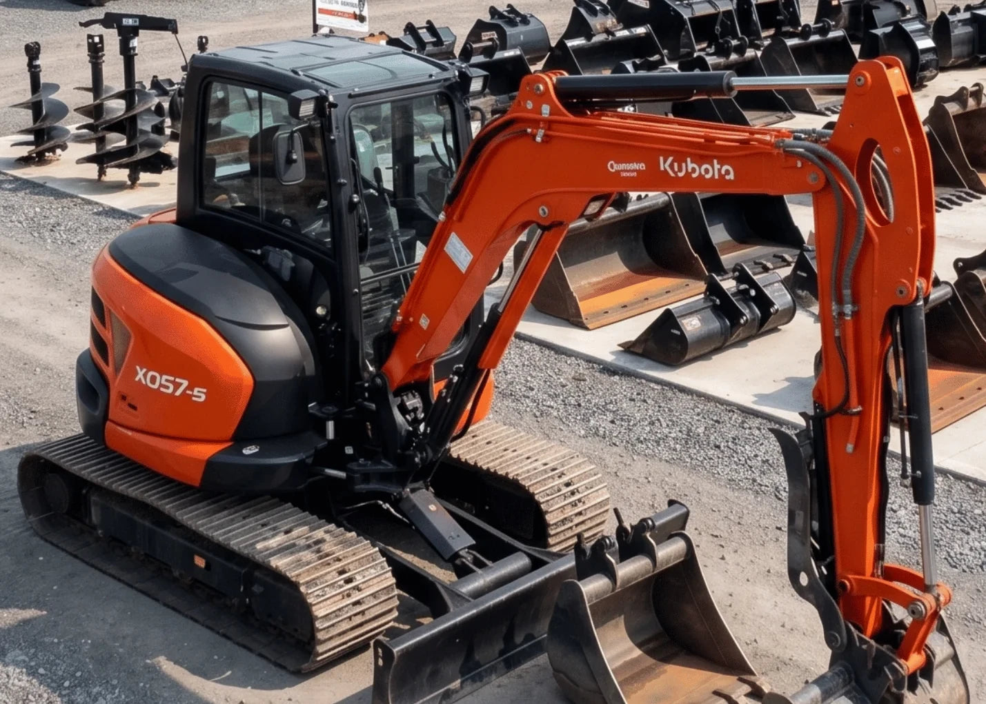 Kubota KX057 compact excavator