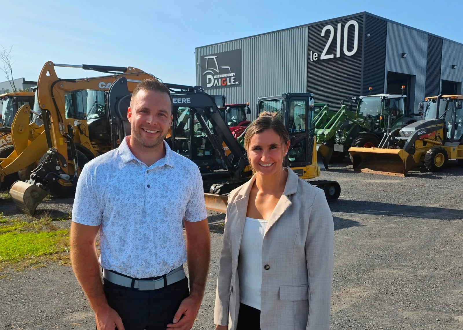 L'équipe des Équipements Daigle, spécialiste en machinerie agricole usagée