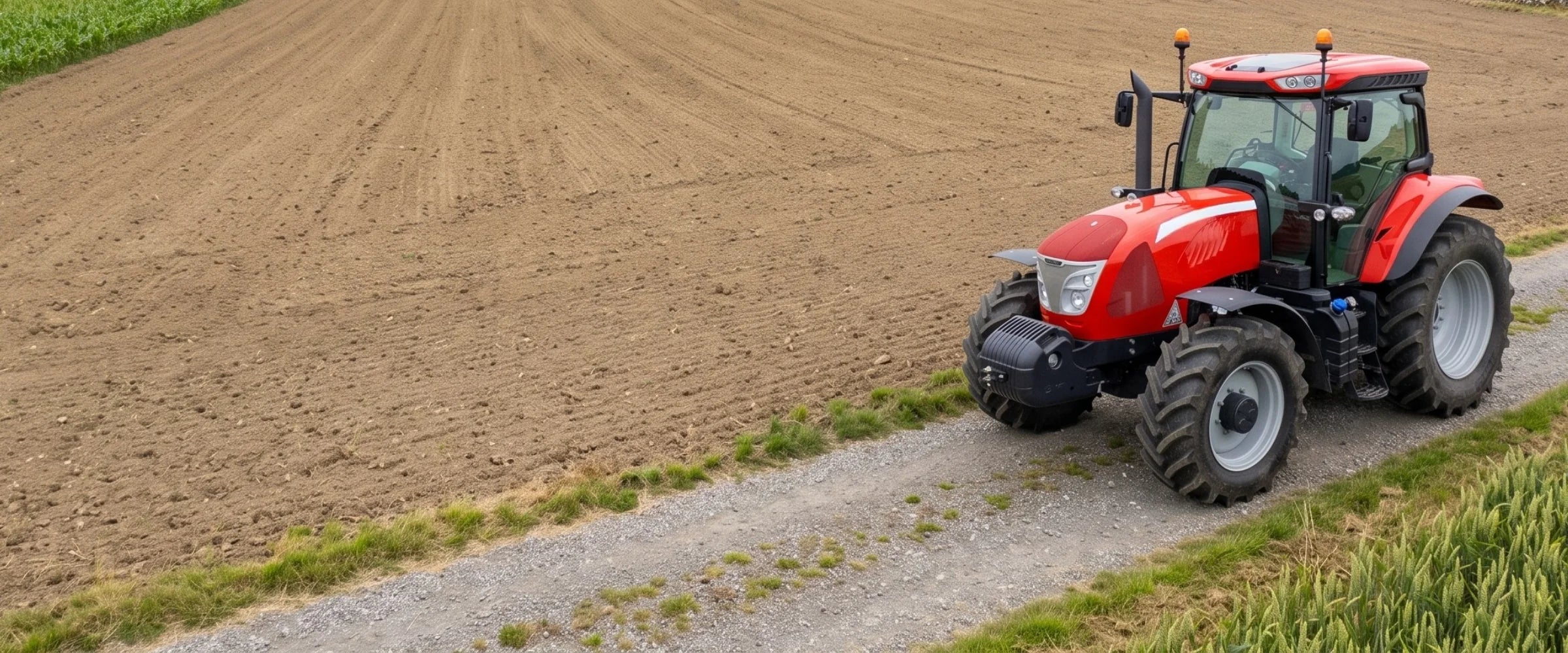 Red McCormick X6.420 tractor at the edge of a field
