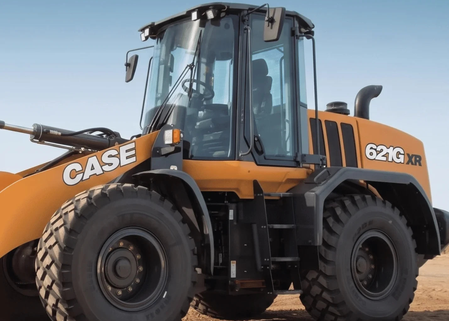 Case 621G wheel loader on an earthmoving site