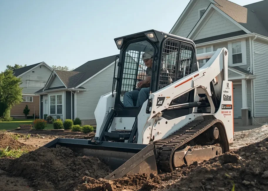 Les Équipements Daigle, preparing and inspecting a used machine, landscaping