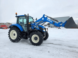 New Holland T5.95 2014 avec chargeur frontal Stoll tracteur usagé 3147 heures Québec