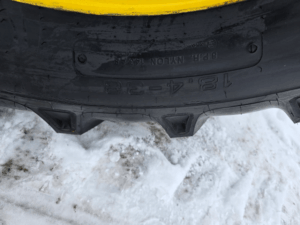 18.4-38 rear tire size on John Deere 7330 tractor – used farm equipment