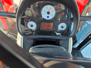 Massey Ferguson 4707 dashboard showing 410 hours