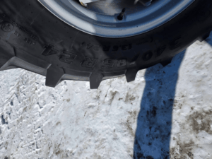 Massey Ferguson 4707 front tire 340/85R24 in excellent condition
