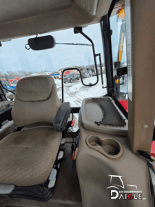 Case IH MXM120 cab interior operator seat