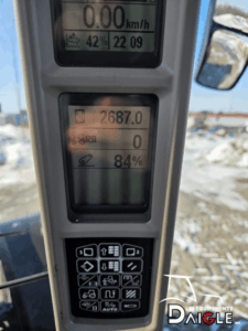 Case IH Maxxum 125 dashboard display hours