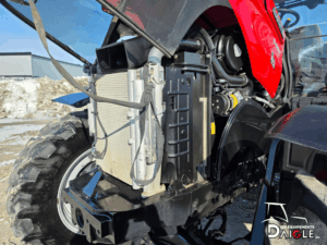 Case IH Maxxum 125 tractor engine with hood open