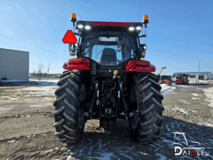 Rear of Case IH Maxxum 125 tractor with hitch