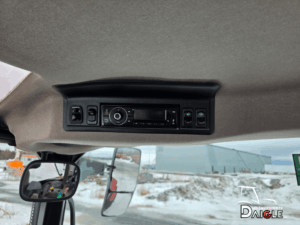 Radio and upper panel inside Case IH Maxxum 135 cab