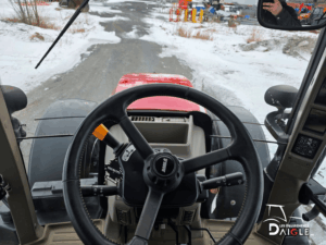 Case IH Maxxum 135 2020 steering wheel operator view