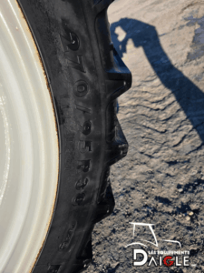 Rear agricultural tire of Deutz-Fahr Agrolux 320 tractor