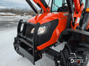 Front of Kubota M7060 2016 with guard and headlight