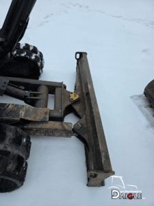 Kubota KX040-4 front blade detail