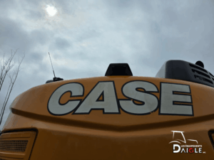 CASE logo on CX145D SR excavator