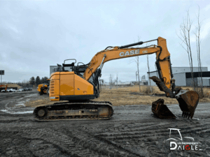 Case CX145D SR compact radius excavator side profile