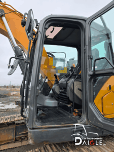 Case CX145D SR excavator cab access and operator entry