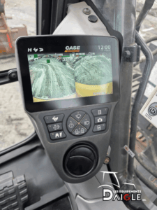 Case CX145D SR excavator display screen with rear camera
