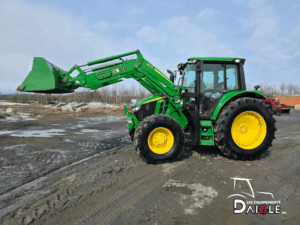 Pneu John Deere gros plan