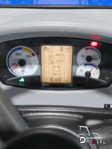 New Holland PowerStar 75 dashboard displaying hours and indicators