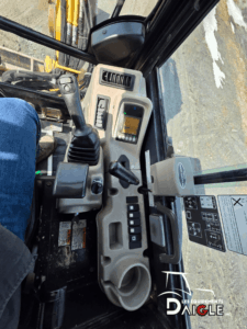 Yanmar excavator control panel and interior