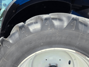 Michelin VF650/60R38 rear tire on New Holland T6.180 tractor