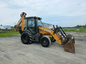 Case 580 Super N WT backhoe loader viewed from the front right side
