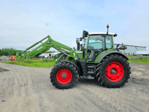 Fendt 514 Vario S4 ProfiPlus 2021 avec chargeur frontal Fendt Cargo vue latérale gauche