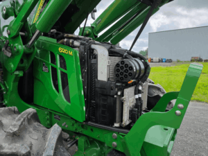 Cooling system and radiator package on a 2021 John Deere 6120M tractor