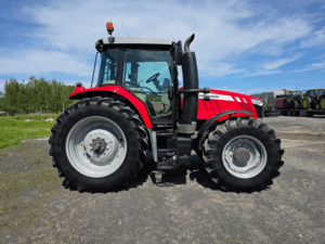 Right side view of 2015 Massey Ferguson 6616 tractor with enclosed cab