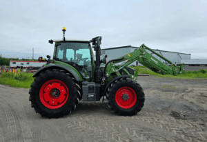 Fendt 514 Vario S4 ProfiPlus 2021 vue latérale droite avec chargeur