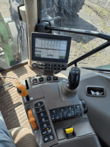 CommandARM console of a 2017 John Deere 6110R with touchscreen display