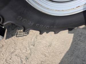 460/85R38 rear tire on a 2022 Case IH Maxxum 115