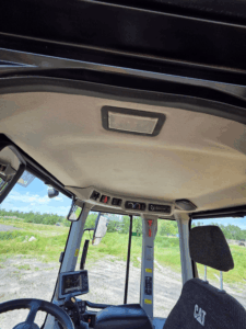 Interior roof of the Caterpillar 926M cab