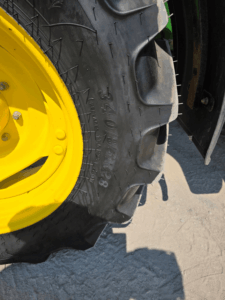 John Deere 6140M rear tire size 460/85R38