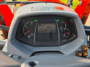 Digital instrument panel showing approximately 2,199 hours on a 2019 Kubota M5-111 tractor