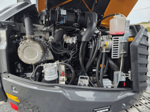 Compartiment moteur de l’excavatrice Case CX85E 2024