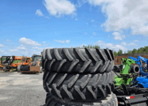 Ensemble de pneus agricoles 480/80R42 usagés en excellent état