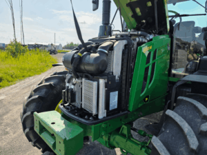 Compartiment moteur John Deere 6110M 2020 capot ouvert