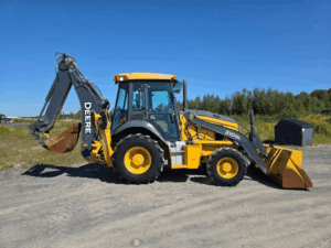 Rétrocaveuse John Deere 310SL 2018 – profil latéral complet